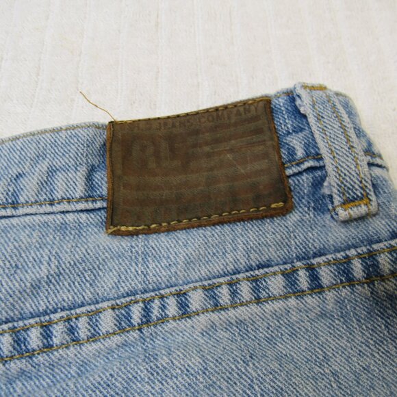 Polo Ralph Lauren Shorts Women Size 10 Blue Denim 100 % Cotton 4'" Cut Off'sY2k - Picture 11 of 12